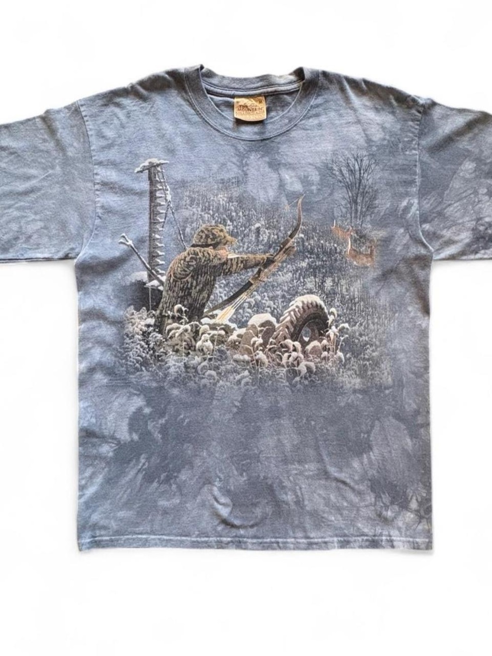y2k The Mountain Bow Hunting Tie-Dye Tee 22x28 Medium Oversized
